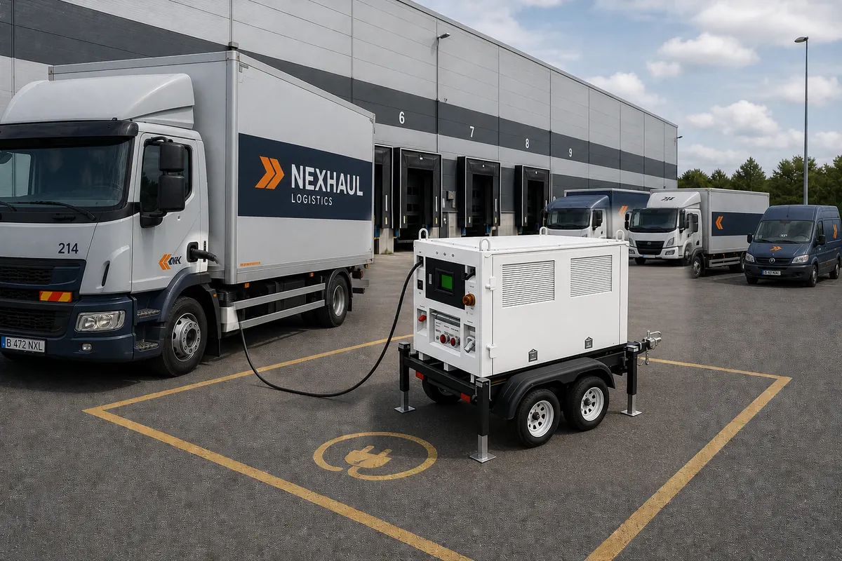 Mobile EV charging for fleet and logistics