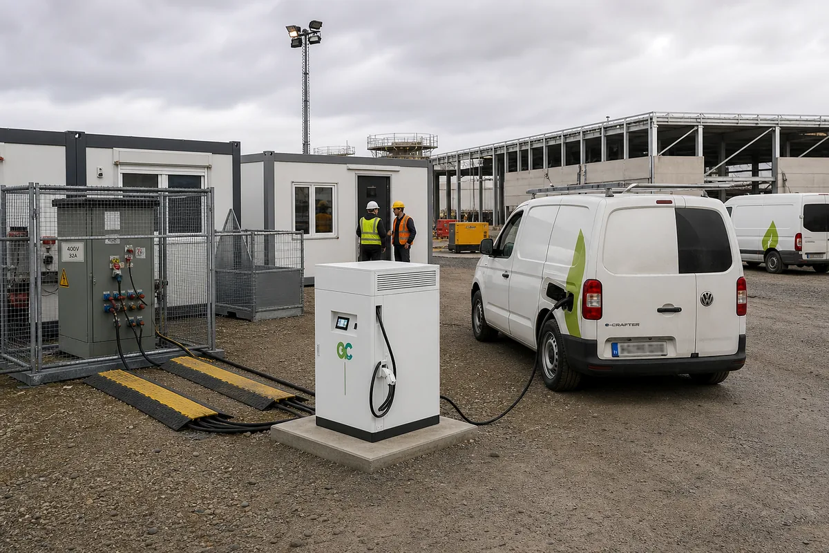 Mobile EV charging for temporary and grid-constrained sites